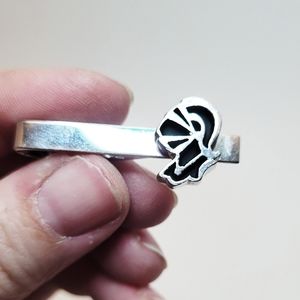 Knights Helmet Cufflinks and Tie Clip Set